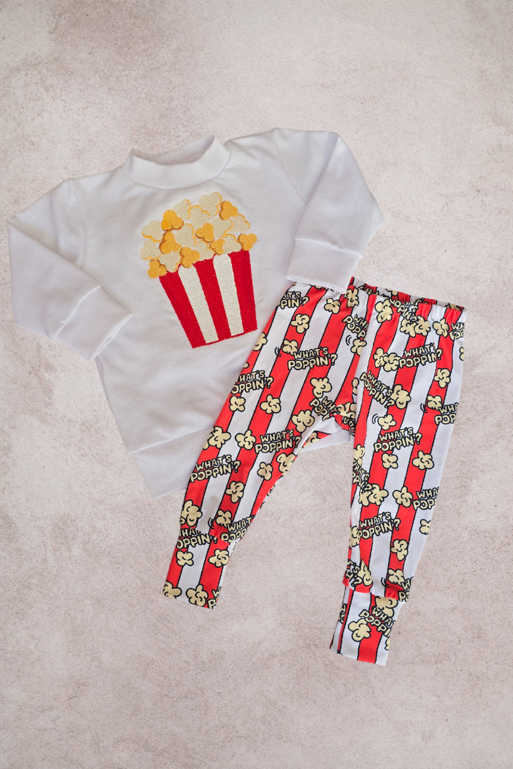 Whats Poppin Embroidered Set