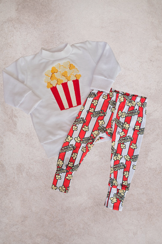 Whats Poppin Embroidered Set