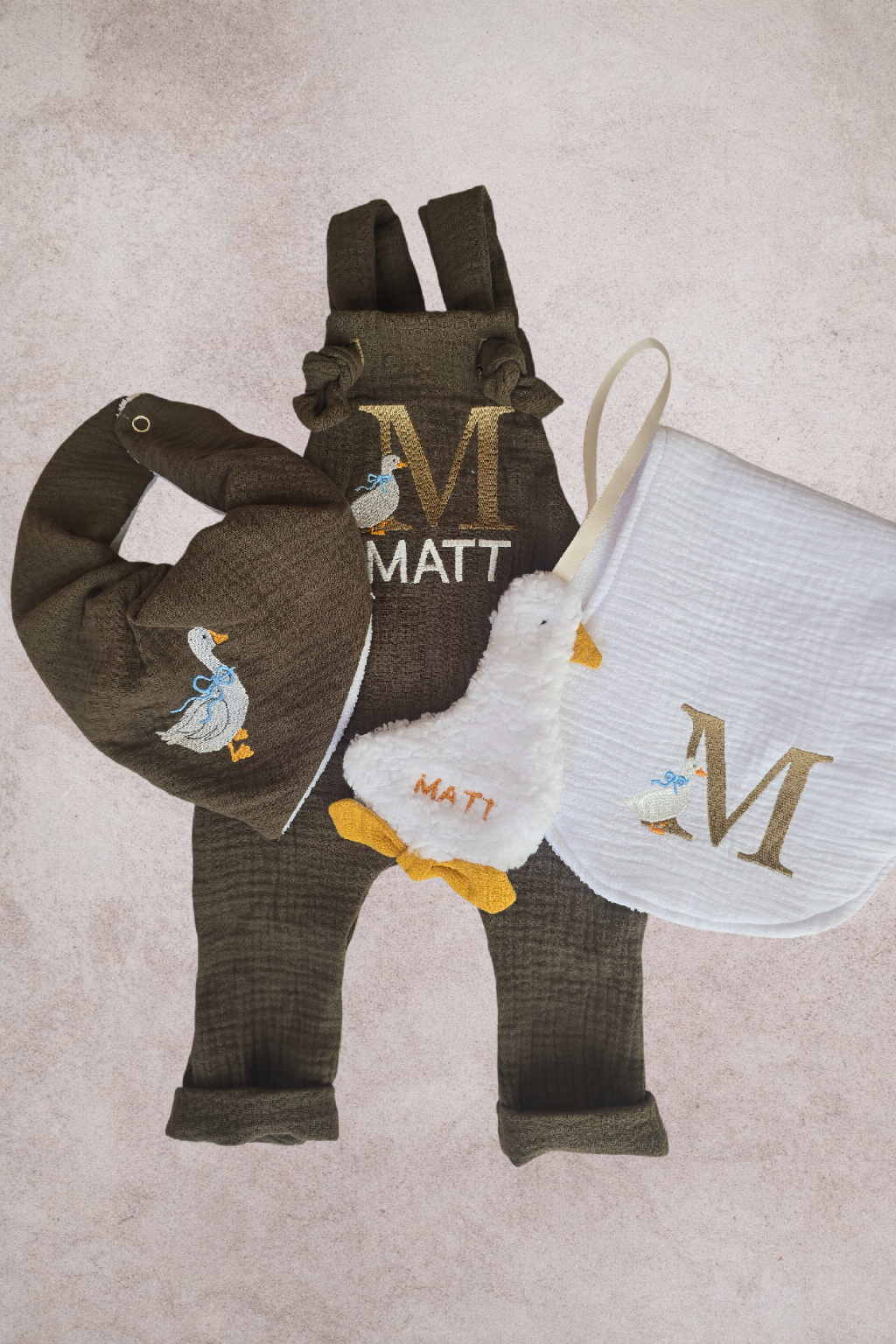 Personalised Goose dummy clip