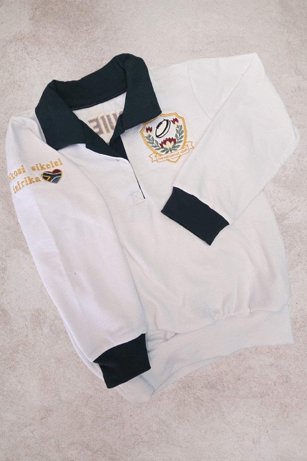 Rugby Jersey- Bottle green/ White (No personalisation)