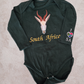 Bodysuit/T-Shirt (White/ Bottle Green)