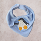 Penguin applique Bandana Bib