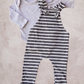 Little Stripe Dungaree Set
