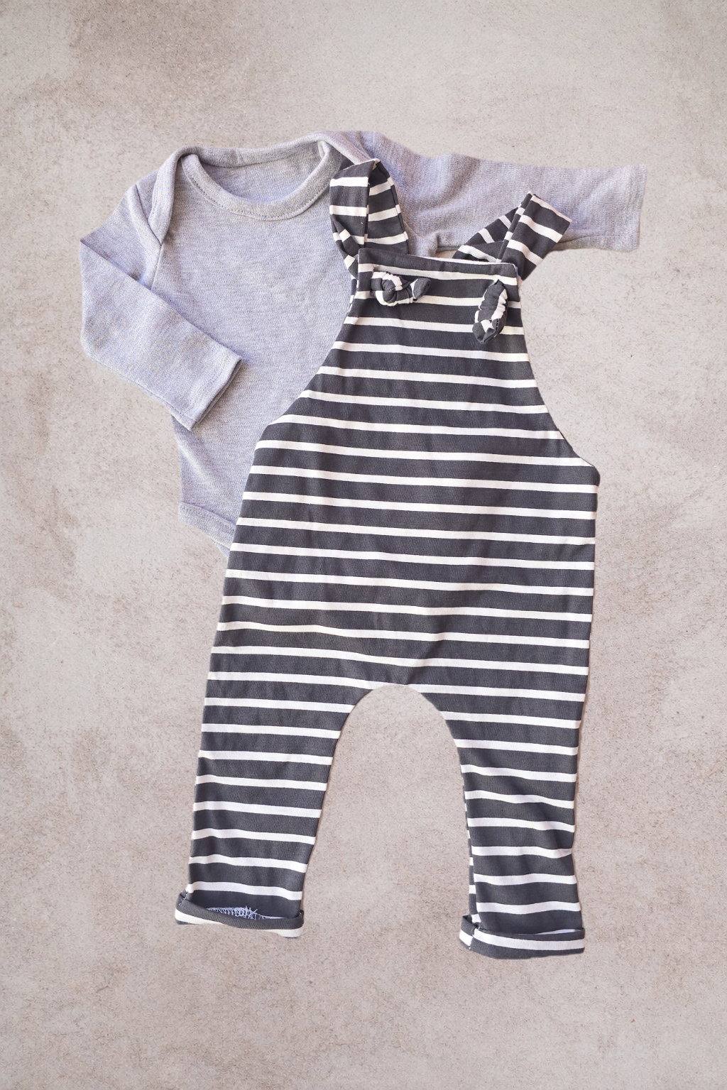 Little Stripe Dungaree Set