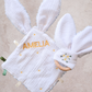 Bunny Ear Theether with Diasy Embroidered Detail