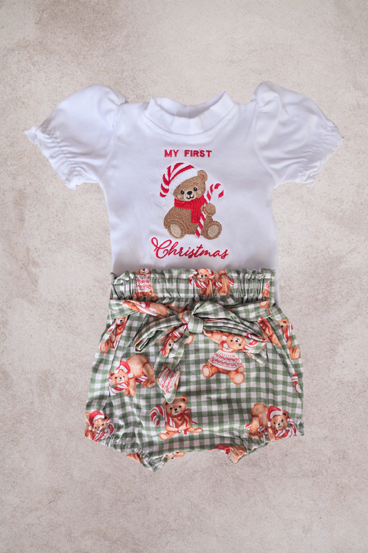 Christmas Teddy Set- First Christmas