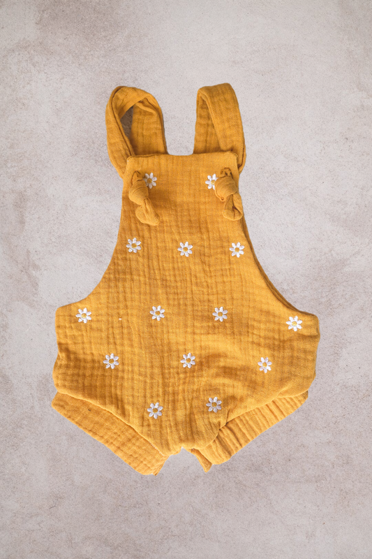Daisy Embroidered Romper