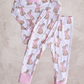 Matching Easter PJ set- Pink Chocolate bunnies