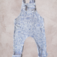 Overall romper w Navy Bodysuit/Shirt- Toille Woodlands