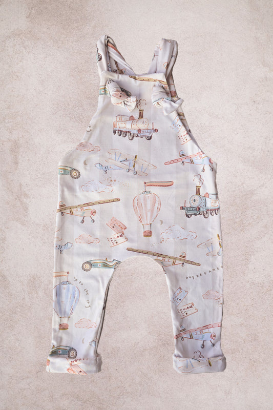 Overall romper(only)- Dreamy Travels