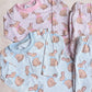 Matching Easter PJ set- Blue Chocolate bunnies