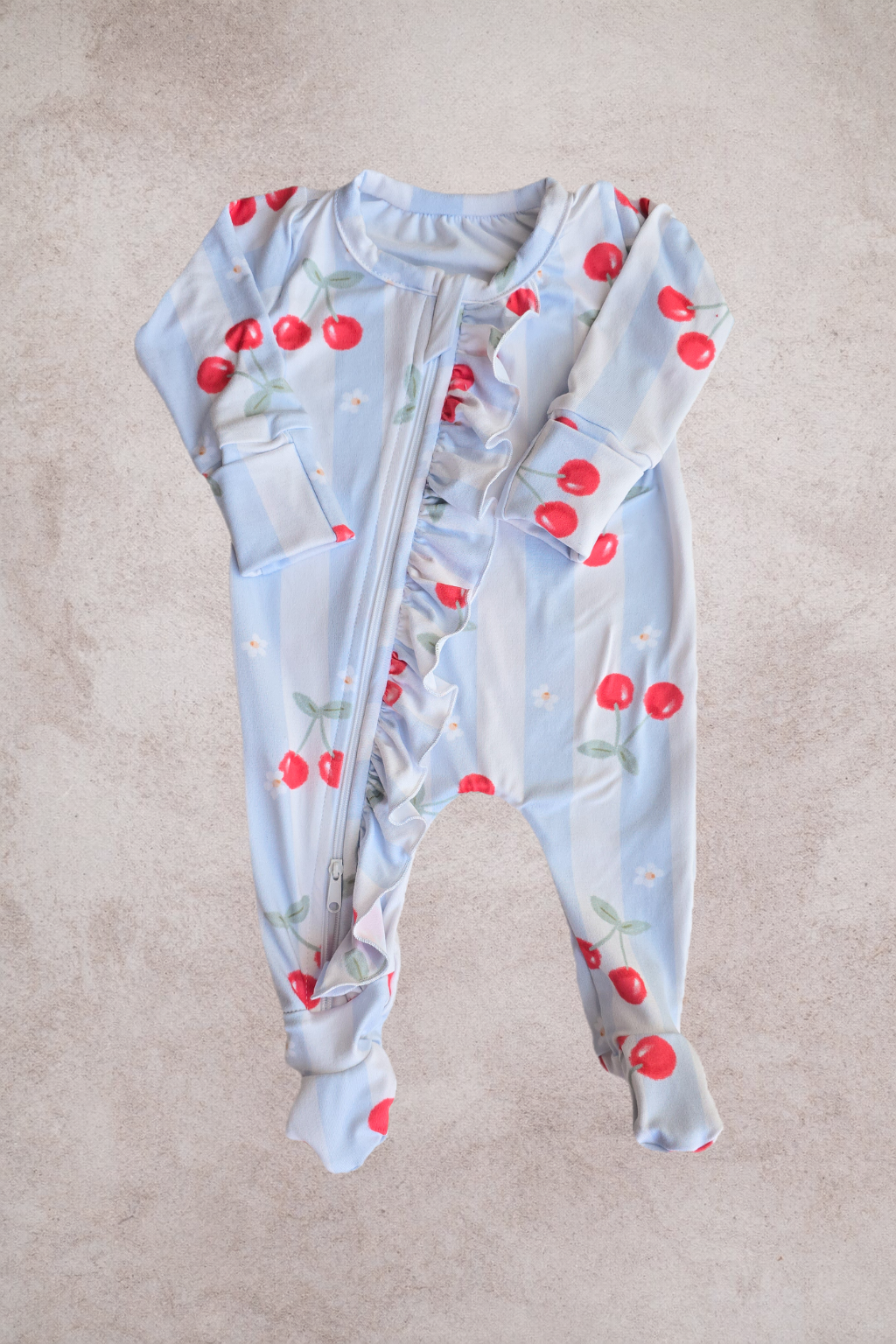Frilly Zippy Grow- Wallpaper Cherries
