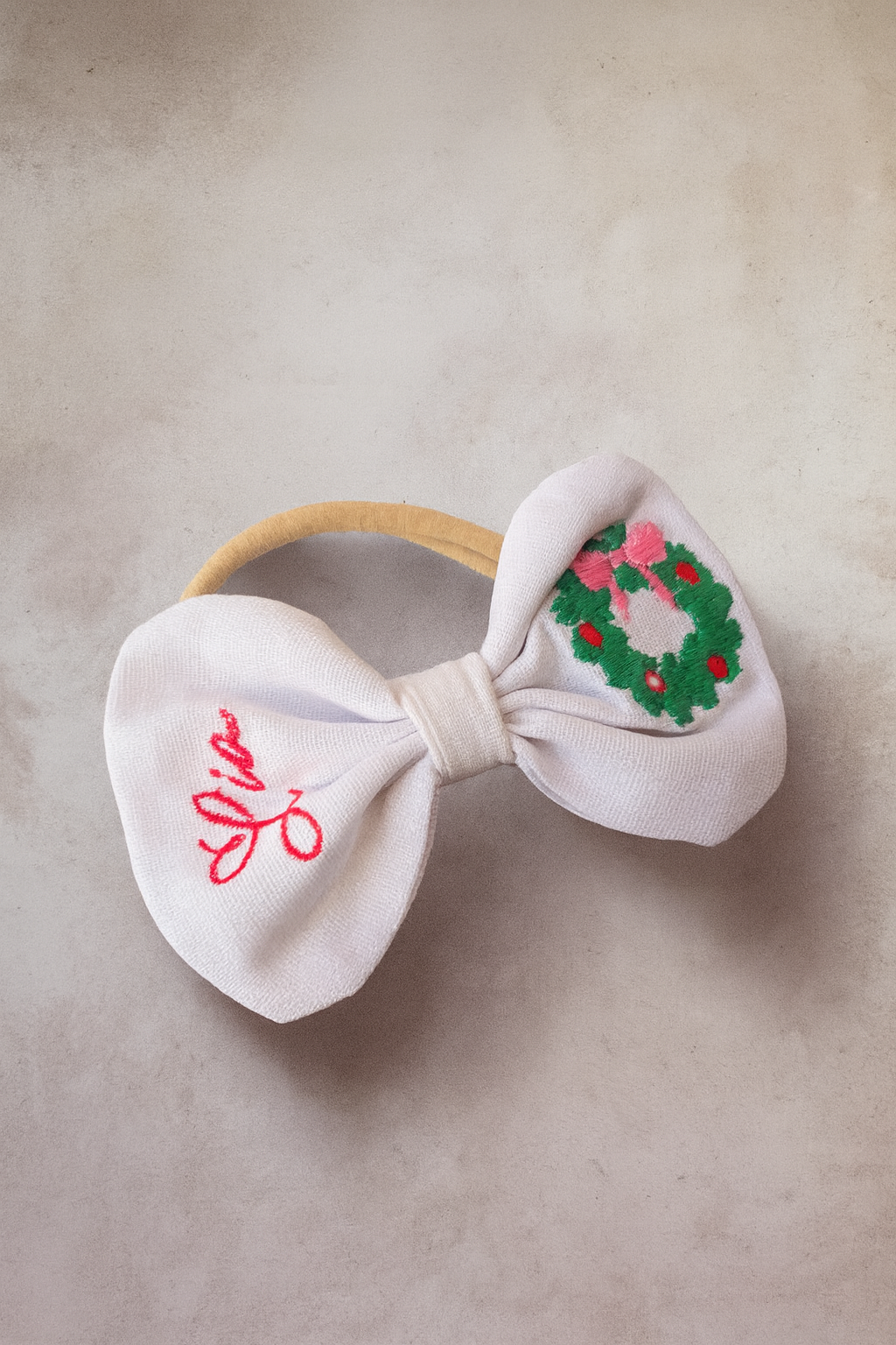 Personalised Christmas bow