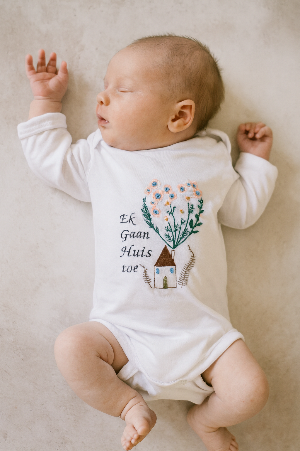 Embroidered Bodysuit- Ek gaan Huis toe/I'm going Home
