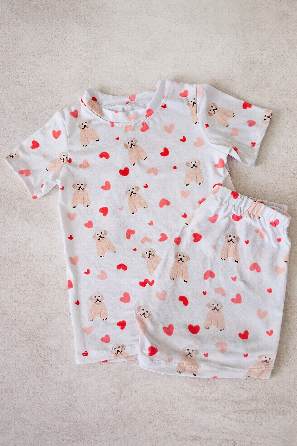 Valentines PJs (Unisex) -Hearts and Paws