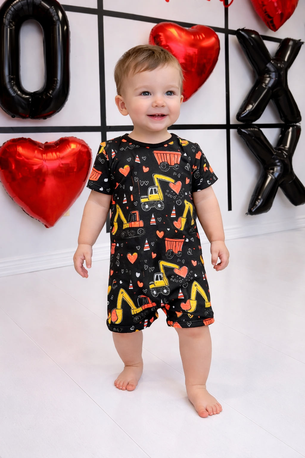 Romper- Digging Hearts