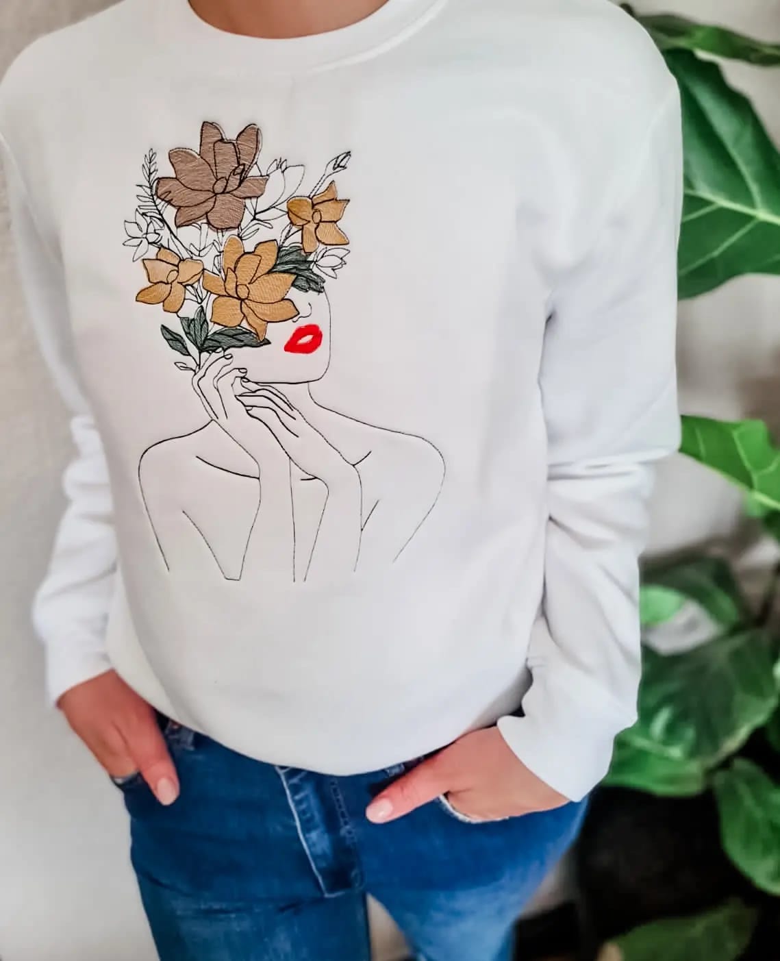 Floral Lady Sweater