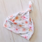 Tie Knot Beanie- Pastel Blooms