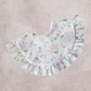 Frilly Bib- Rosie Garden