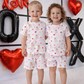 Valentines PJs (Unisex) -Hearts and Paws